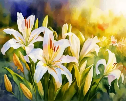 Lilies Art Diamond Painting