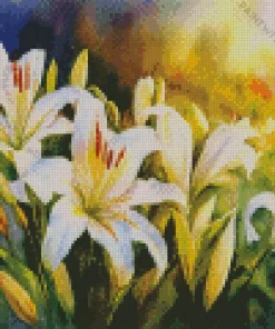 Lilies Art Diamond Painting