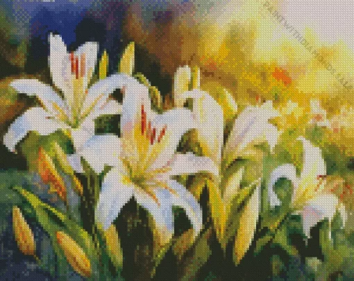 Lilies Art Diamond Painting