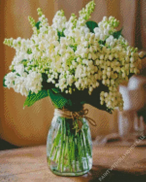 Lily Of The Valley Vase Diamond Painting