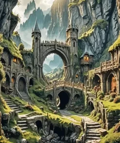 Lord of rings land Diamond Paintings