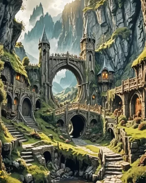 Lord of rings land Diamond Paintings