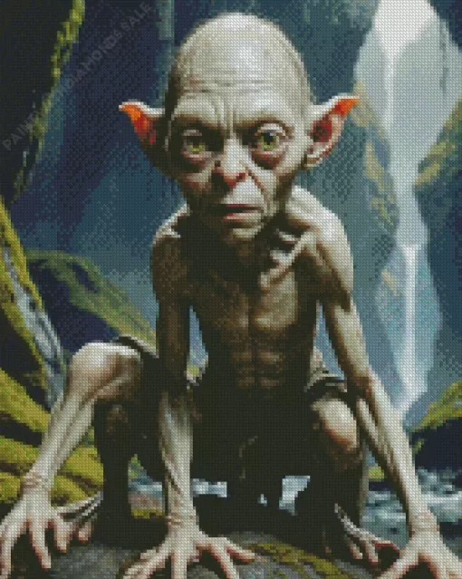 Lord of the rings gollum Diamond By Numbers