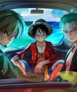 Luffy With Sanji And Zoro Diamond Paintings