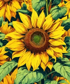 Mammoth Sunflower Art Diamond Painting