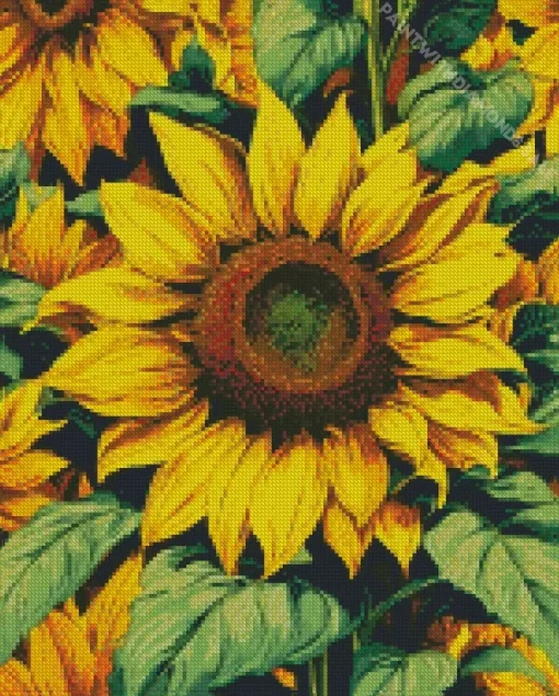 Mammoth Sunflower Art Diamond Painting