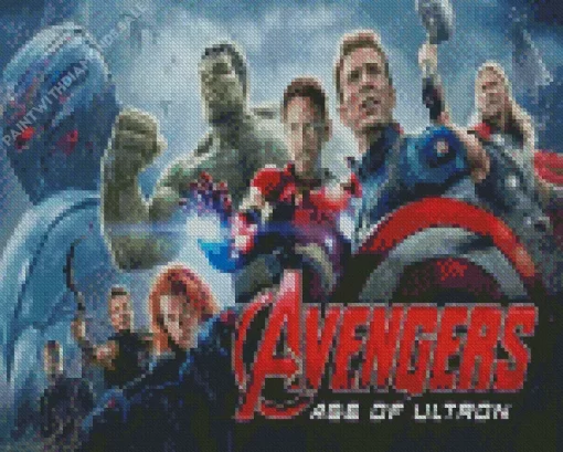 Marvel Avengers Age of Ultron poster Diamond Paintings