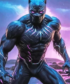 Marvel Black Panther Diamond With Numbers