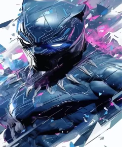 Marvel Black Panther Hero Diamond With Numbers