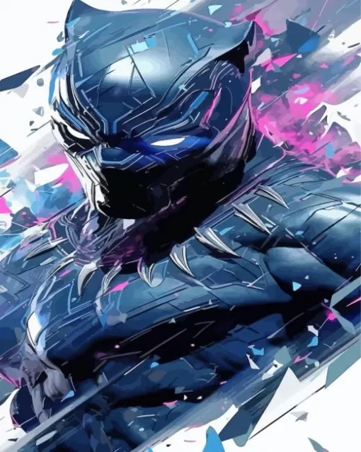 Marvel Black Panther Hero Diamond With Numbers