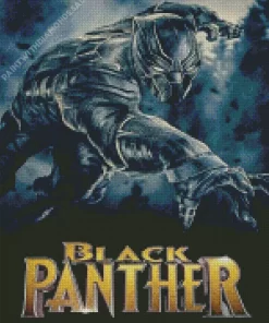 Marvel Black Panther Movie Poster Diamond Paintings