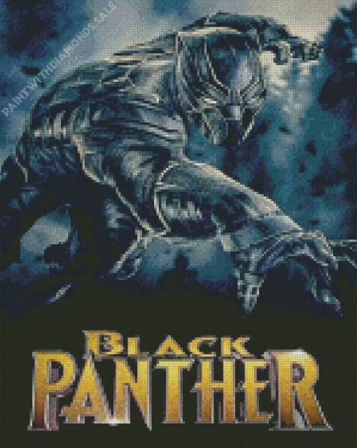 Marvel Black Panther Movie Poster Diamond Paintings