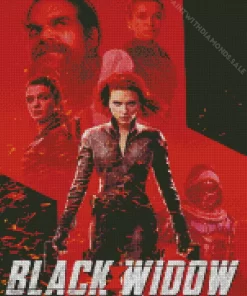 Marvel Black Widow Movie Poster Diamond Dotz