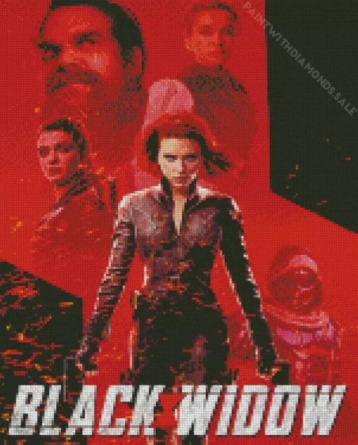 Marvel Black Widow Movie Poster Diamond Dotz