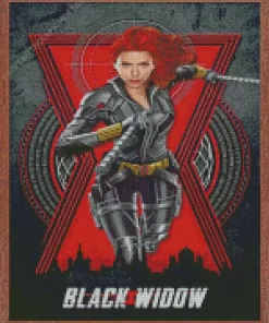 Marvel Black Widow Poster Diamond Dotz