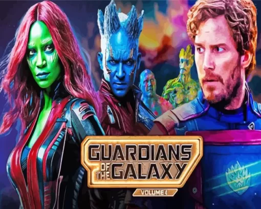 Marvel Guardians of the Galaxy Diamond With Numbers