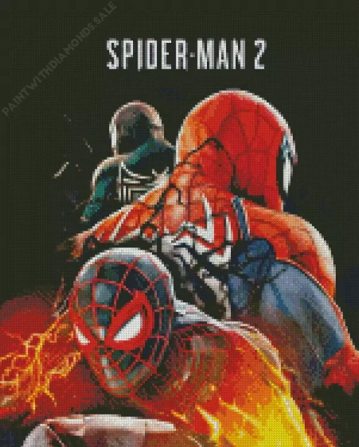 Marvel Spider Man 2 Poster Diamond Paintings