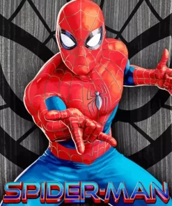 Marvel Spider Man Poster Diamond With Numbers