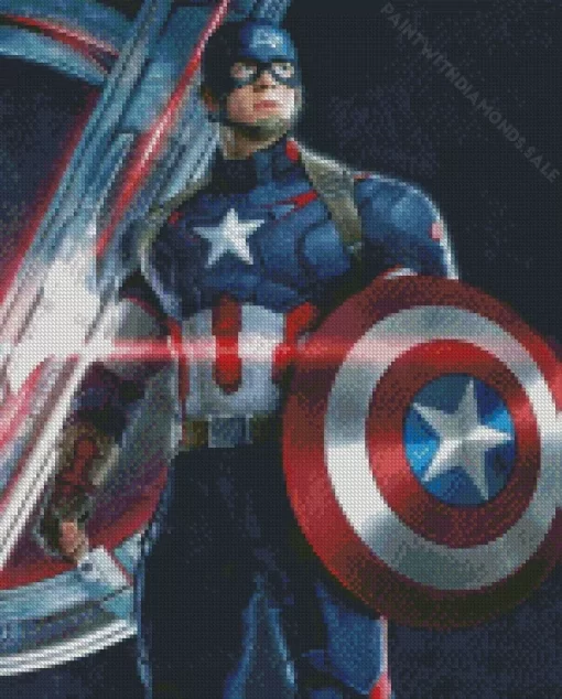 Marvel captain america hero Diamond Paintings