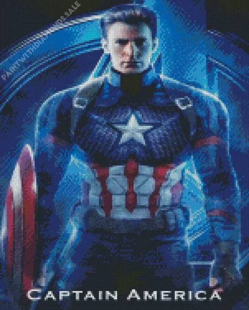 Marvel captain america movie Diamond Paintings