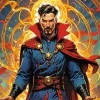 Marvel doctor strange Diamond With Numbers