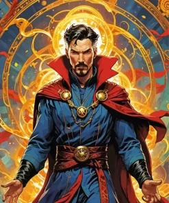 Marvel doctor strange Diamond With Numbers