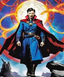 Marvel dr strange Diamond With Numbers