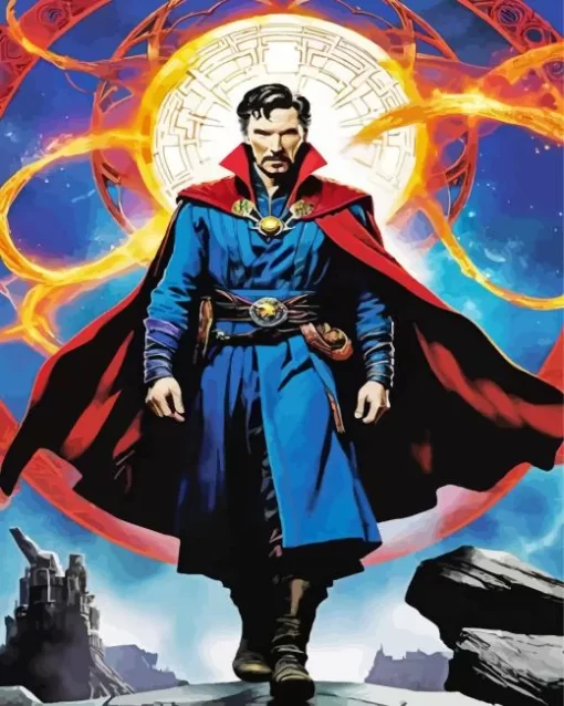 Marvel dr strange Diamond With Numbers