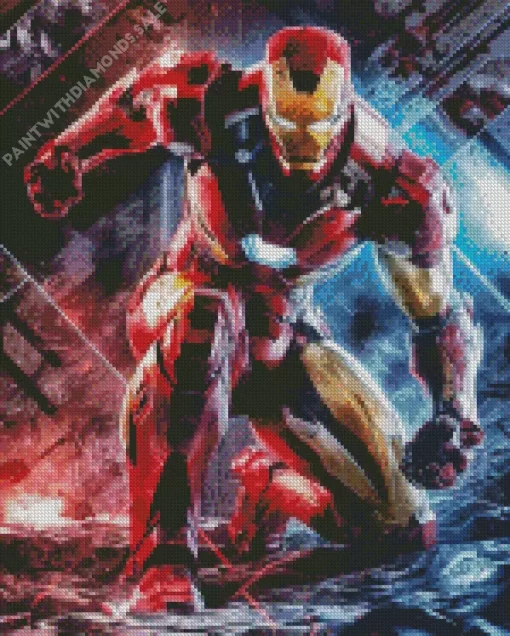 Marvel iron man movie Diamond Paintings