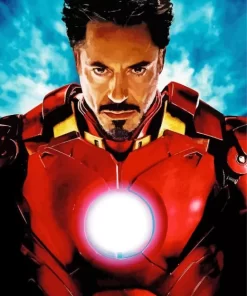 Marvel iron man tony strak Diamond With Numbers