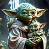 Master Yoda And Baby Yoda diamond dotz