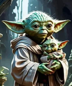 Master Yoda And Baby Yoda diamond dotz