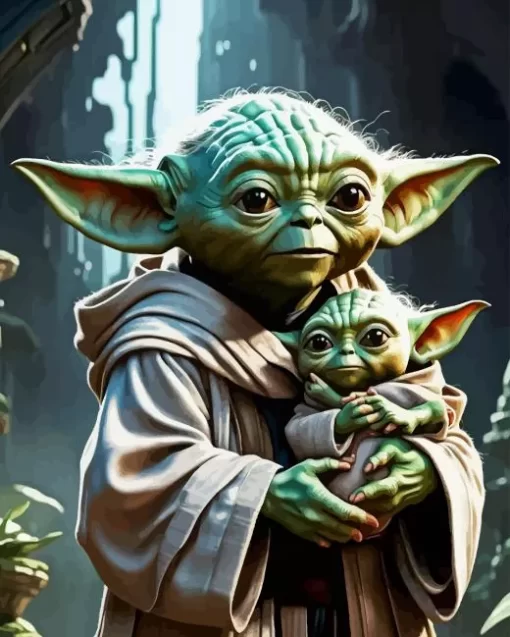 Master Yoda And Baby Yoda diamond dotz