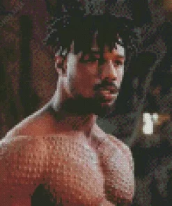 Michael B Jordan Black Panther Diamond Painting