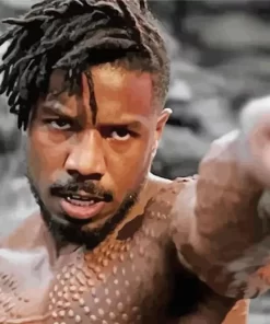 Michael B Jordan In Black Panther Diamond Painting