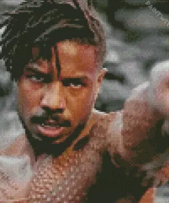 Michael B Jordan In Black Panther Diamond Painting