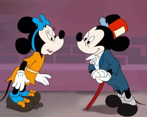 Mickey Mouse And Minnie Diamond Painting