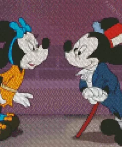 Mickey Mouse And Minnie Diamond Painting