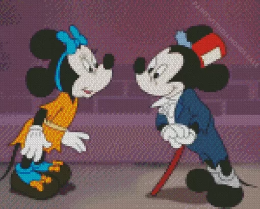 Mickey Mouse And Minnie Diamond Painting