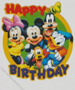 Mickey Mouse Birthday Diamond Painting