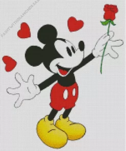 Mickey Mouse Valentines Day Diamond Painting