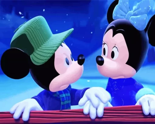 Mickeys Twice Upon A Christmas Mickey Mouse Diamond Painting