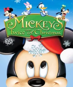 Mickeys Twice Upon a Christmas Mickey Mouse Poster Diamond Painting