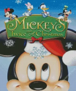 Mickeys Twice Upon a Christmas Mickey Mouse Poster Diamond Painting