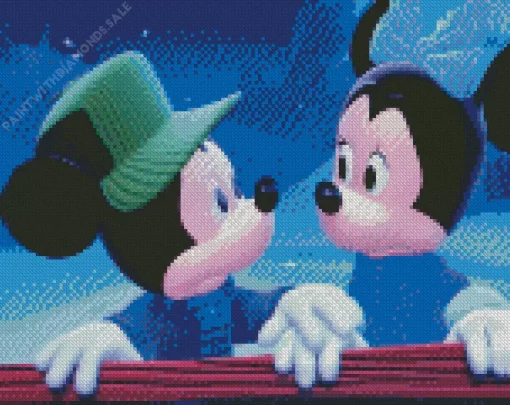 Mickeys Twice Upon A Christmas Mickey Mouse Diamond Painting