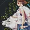 Moro And San Princess Mononoke Diamond Dotz