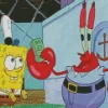 Mr Krabs and SpongeBob SquarePants Diamond Painting