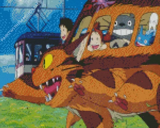 My Neighbor Totoro Catbus Diamond Dotz