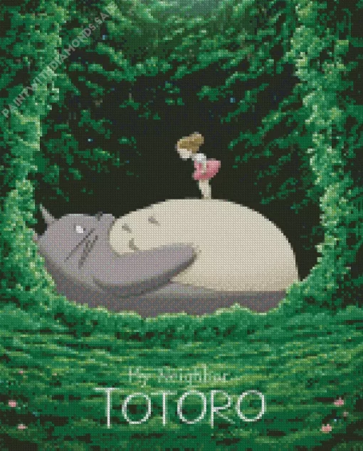 My Neighbor Totoro Poster Diamond Dotz