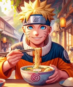 Naruto Eating Noodles Diamond Paintings